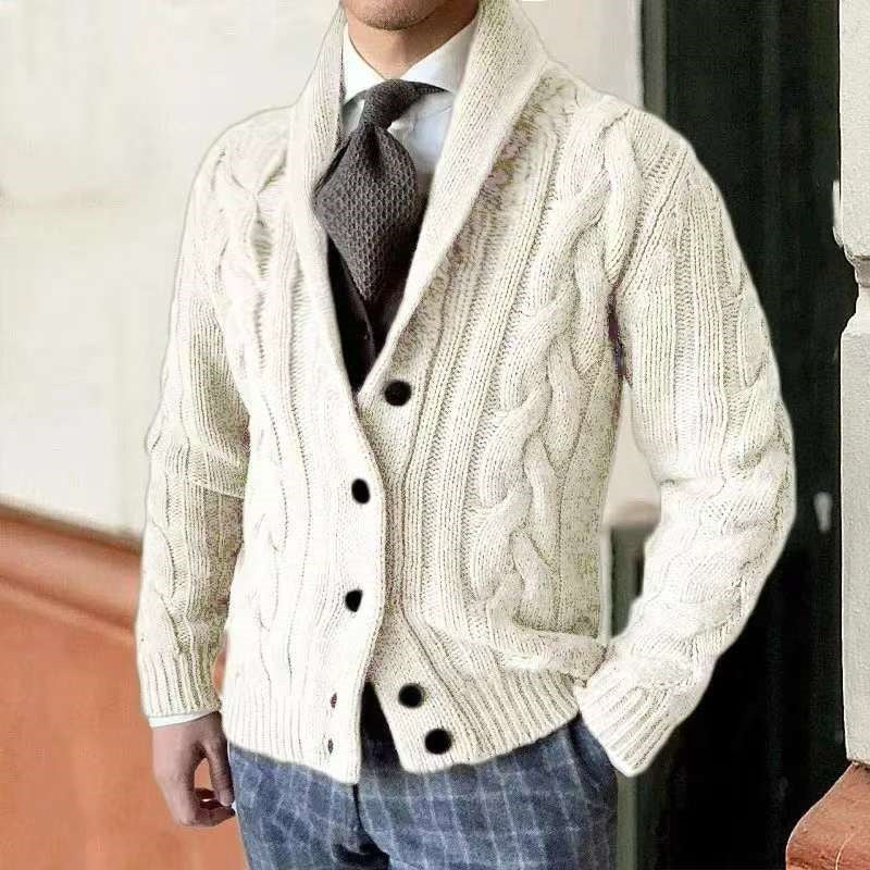 New Autumn And Winter Knitted Cardigan Men's Sweater