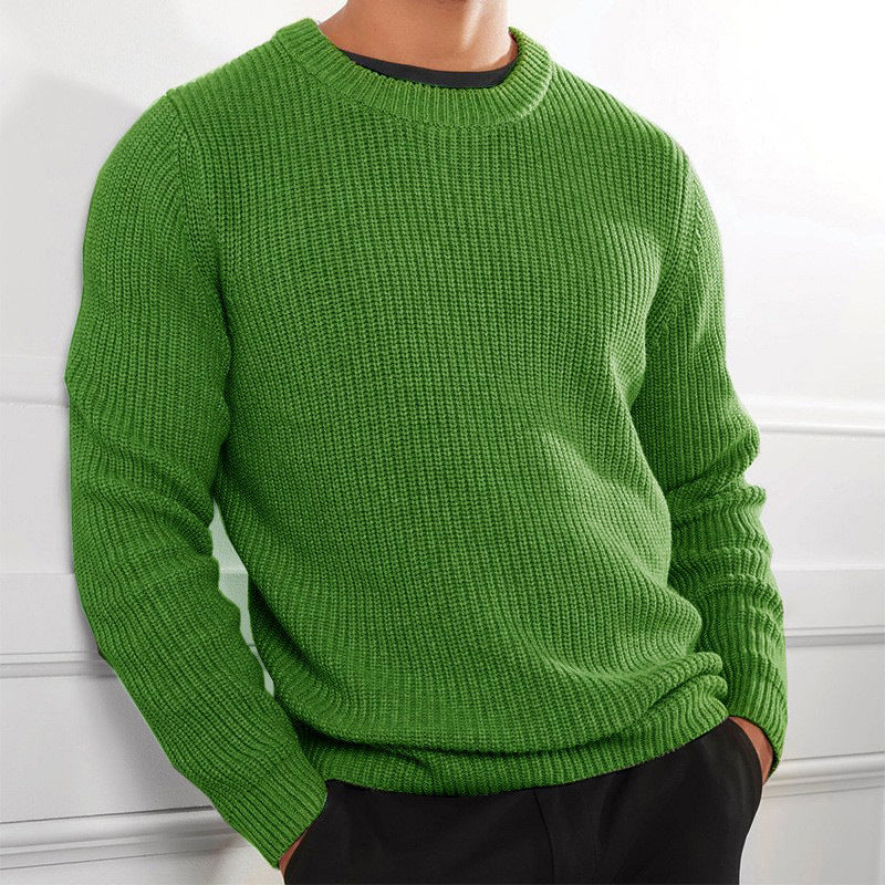 New Men's Casual Knitted Sweater Long Sleeve